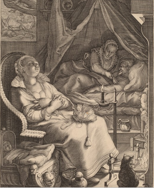 Jan Saenredam after Hendrick Goltzius, _Night-, 1595-1598. [National Gallery of Art, Gift of Ruth Cole Kainen](http://www.nga.gov/content/ngaweb/Collection/art-object-page.154310.html).