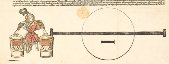 Broadside: An Invitation to an Arms Competition, c. 1501. Woodcut, hand-colored, with movable type on two joined sheets of paper. Washington, National Gallery of Art.