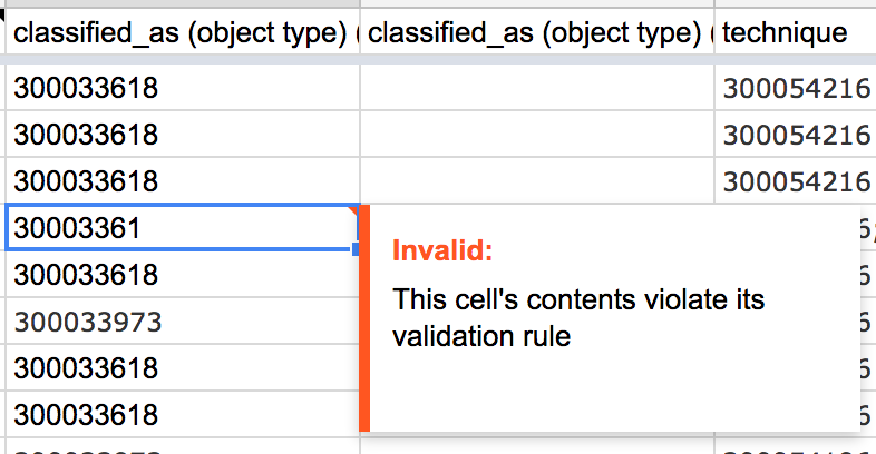 Running a regex over entered data could catch typos.